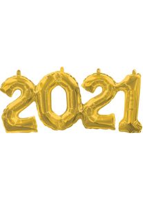 Amscan Ballon aluminium doré 2021 53 x 22cm