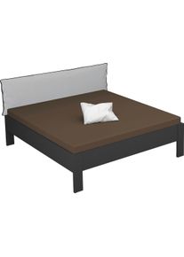 Rauch Futonbett »Aditio« Kopfteil Webstoff mit abgesetztem Keder in grau, Größe Liegefläche B/L: 180 cm x 200 cm