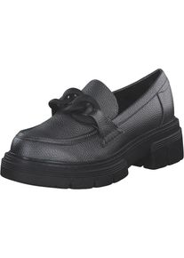Marco Tozzi Slipper Damen grau Größe 37 Unifarben
