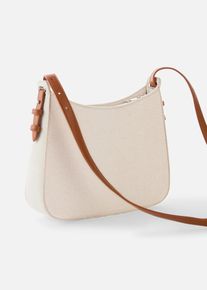 Sac à bandoulière en toile - beige - taille 21,5x31 cm avec coton - bonprix