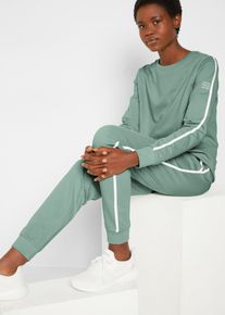 Survêtement en coton (Ens. 2 pces.) - vert - taille 38/40 (S) - 100% coton - bonprix