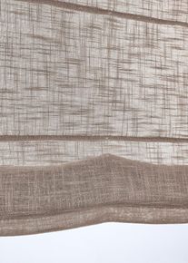 Liftgardin i lin-look, beige, størrelse 130x45 cm, bonprix