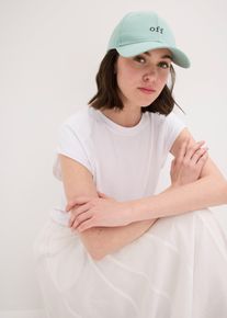 Caps med broderi, gr&oslash;nn, st&oslash;rrelse Onesize, bonprix