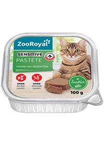 16 x 100 g ZooRoyal Pastete Sensitiv Huhn mit Insektenprotein