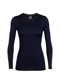 Icebreaker Women's 200 Oasis L/S Crewe Merino base layer Women (M, blue)