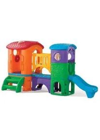 Step2 Ambia Garden Spielturm Clubhouse Climber , Blau, Grün , Kunststoff , 348x177.8x232.4 cm , EN 71 , Freizeit & Co, Gartenspielzeug, Spieltürme
