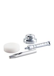 1 Sello de impacto, kit de ojales para lonas para ojales redondos #1 ( 8 mm), acero para herramientas, plata