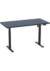 Vcm Mid.you Schreibtisch , Anthrazit, Schwarz , Metall, Holzwerkstoff , rechteckig , 50x71x110 cm , höhenverstellbar , Büromöbel, Schreibtische, Höhenverstellbare Schreibtische