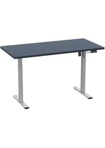 Vcm Mid.you Schreibtisch , Anthrazit, Silberfarben , Metall, Holzwerkstoff , rechteckig , 50x71x110 cm , höhenverstellbar , Büromöbel, Schreibtische, Höhenverstellbare Schreibtische