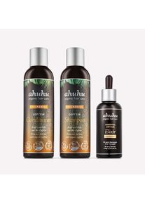 ahuhu THICKENING Routine de Soins Capillaire à la Caféine pour des Cheveux Fortifiés 3 Produits