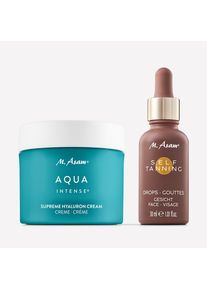 M. Asam AQUA INTENSE Supreme Hyaluron Crème Visage & Self Tanning Drops Autobronzant