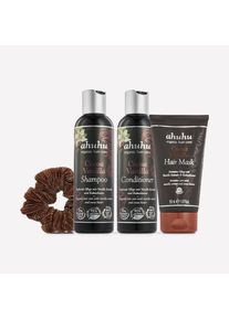 ahuhu MIX SET Routine de Soins Capillaires pour une Structure Améliorée 4 Produits