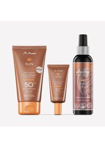 M. Asam SUN Routine de Soins Solaires Peau & Cheveux SPF 50 3 Produits