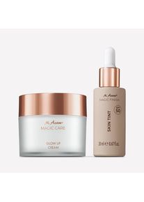 M. Asam MAGIC CARE Glow Up Crème Visage XXL & Skin Tint Fond de Teint SPF 50 Cool Honey