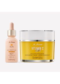 M. Asam VITAMIN C Sérum Solaire Visage SPF 50 & Crème Visage à la Vitamine C