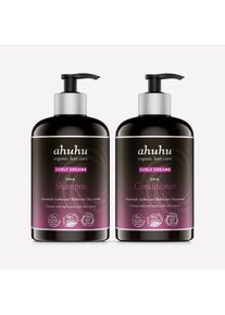 ahuhu CURLY DREAMS Shampoing & Après-Shampoing à l'Extrait de Chia pour Cheveux Bouclés