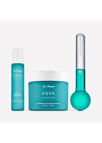 M. Asam AQUA INTENSE Coffret Best-Seller à l'Acide Hyaluronique avec Stick de Massage 3 Produits