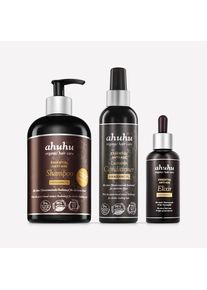 ahuhu ESSENTIAL Routine de Soins Capillaire Anti-Âge & Perte de Cheveux 3 Produits