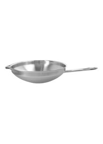 Demeyere Spécialités 32 cm, Wok fond plat, Argent