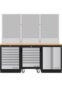 Kraftwerk, Werkstattschrank, Mobilio 3er Kombi Lochwand und Werkstattwagen (48.80 cm, 200 cm)