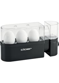 Cloer 6020, Eierkocher, Transparent, Schwarz