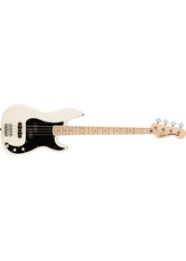 Squier Affinity Series Precision Bass PJ MN Olympic White elektrische basgitaar (E-Bass, Ahorn), Gitarre, Weiss