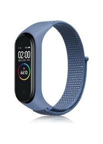 Beline pasek Mi Band 7/6/5/4/3 NylonLoop niebieski/blue (Nylon), Uhrenarmband, Blau