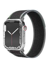 VONMÄHLEN Vonmählen Armband Trekking Loop Apple Watch 42/44/45/49 mm Blue/Black (Nylongewebe), Uhrenarmband, Blau
