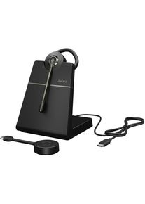 Jabra Engage 55 Se Ms Stereo (Docking, Kabellos, USB-C, Microsoft Teams), Office Headset, Schwarz