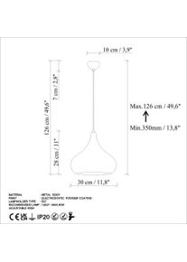 Opviq, Pendelleuchte, Saglam (E27)
