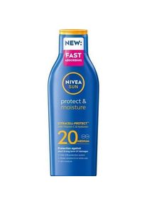 Nivea, Sonnencreme, Sun Protect & Moisture Moisturizing Sun Lotion Spf20 200Ml (Sonnenmilch, SPF 20, 200 ml)