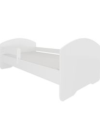 ADRK Furniture, Kinderbett, Bett mit Matratze und Geländer PEPE 140x70 (140 x 70 cm)