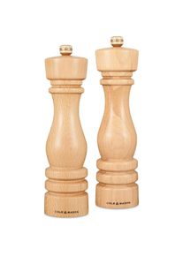Cole & Mason Cole & Mason Pfeffer-Salzmühlen Set London Buche natur 22x5.8x5.8 cm, Pfeffermühle + Salzmühle, Braun