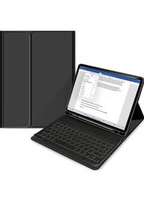 Tech-Protect Tech-Protect Case + Keyboard (IPad 10.2 (2019/2020/2021)), Tablet Tastatur, Schwarz