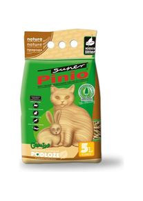 Certech Katzenstreu Super Pinio Natural 5 l - Katzenstreu aus Holz (Nicht klumpend, Nicht staubend, Schnell absorbierend, Biologisch abbaubar, 4.90 kg