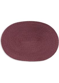 CONTINENTA, Tischset, Tischset oval, weinrot (1 Stk., 45 x 31 cm)