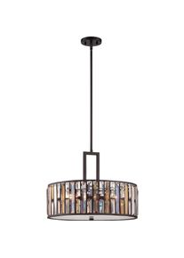 Elstead Lighting, Pendelleuchte, Gemma Hängeleuchte E27 3-fach Vintage-Bronze (E27)