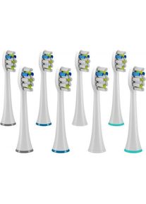 TRUELIFE, Zahnbürstenkopf, SonicBrush UV-Köpfe Weiss Weiss TLSBUVHWWH8 (8 x)
