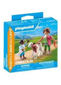 Playmobil 71803 B&auml;uerin mit Kind und Kalb (71803)