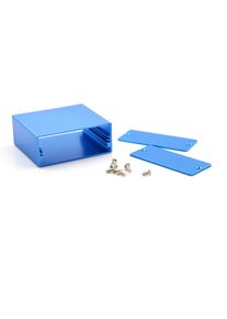 24x58x50mm Aluminum Electronic Junction Box DIY Electronic Project Enclosure Case Blue Aluminum PCB Instrument Box