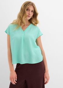 Tunica in misto viscosa fluente, Verde, Taglia 44, bonprix