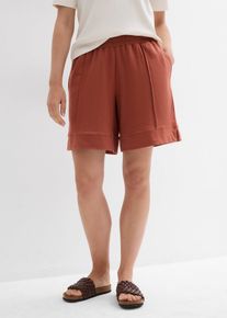 Shorts larghi in felpa, Marrone, Taglia 46/48 (M), bonprix