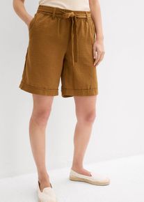Bermuda paperbag, Marrone, Taglia 44, bonprix