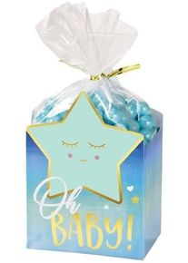 Amscan 8 bolsas de regalo Hello World azul
