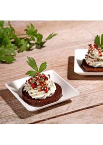 Papstar 50 petites assiettes de canne à sucre blanc