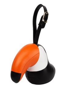 Zuny Bag Charm Pendentif de sac Toucan Toco Noir / Orange Züny