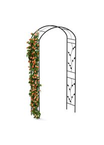 Blumfeldt FloraBelle Arch rózsaszín boltív, dekoratív levélminták, időjárásálló, segédeszköz kúszónövényekhez