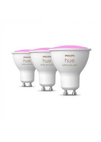 PHILIPS Hue White & Color Ambiance GU10 Bluetooth Led Spot 3-pack - Wit