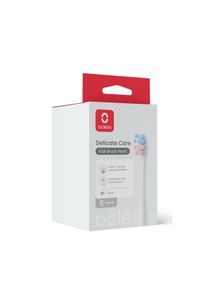 OCLEAN opzetborstel Kids 6-pack, wit