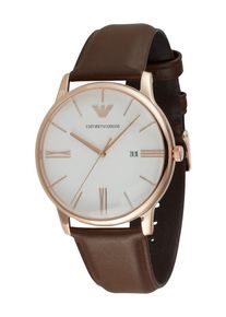 Emporio Armani Montre à affichage analogique Homme marron taille One Size